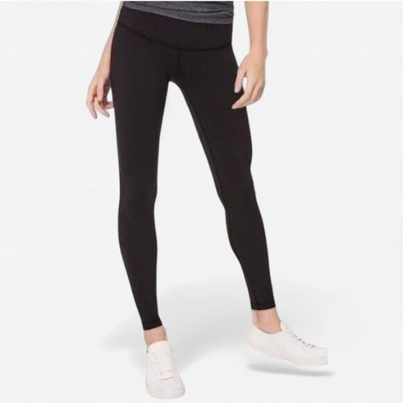Lululemon Wunder Under Low-Rise Tight Full-On Luon 28” Black Size 4 - Picture 1 of 4